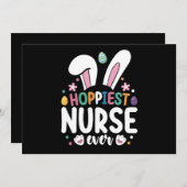 Invitation Épouse Espérante Tous Les Oeufs De Lapin De Pâques (Devant / Derrière)