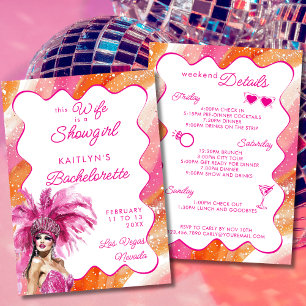 Invitation Épouse est une showgirl itinéraire de bachelorette