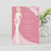 Invitation Épouse illustrée dans la Fête des mariées Lace Gow (Debout devant)