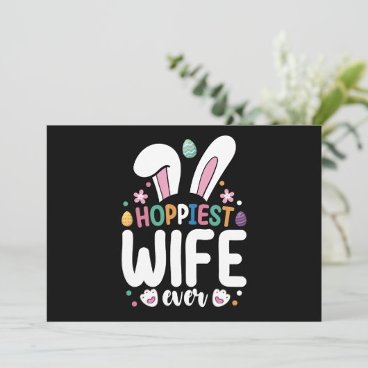 Invitation Épouse la plus optimiste de chaque famille OEufs l (Debout devant)