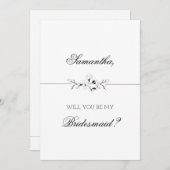 Invitation Épouse sophistiquée (Devant / Derrière)