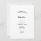 Invitation Épouse sur Fête des mariées de ferme de tracteur (Dos)