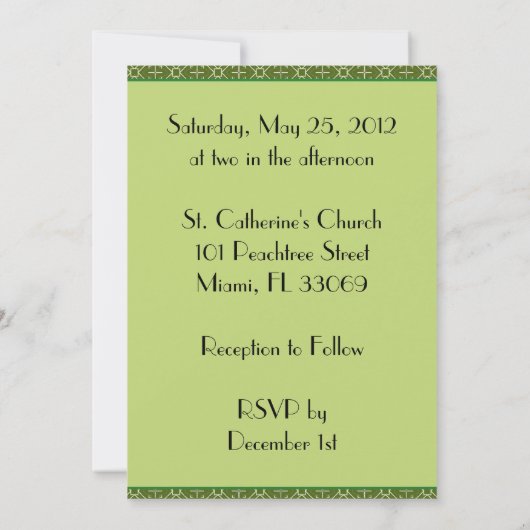 Invitation Épouser (Dos)