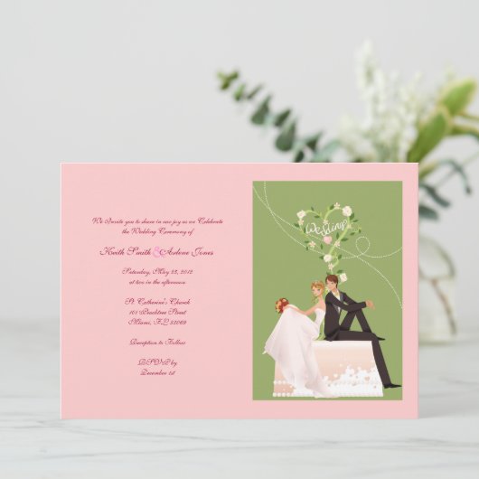 Invitation Épouser (Debout devant)