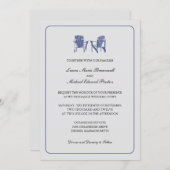 Invitation Épouser de deux chaises d'Adirondack (Devant / Derrière)