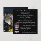 Invitation Épouser de Las Vegas chanceux dans l'amour (Devant / Derrière)