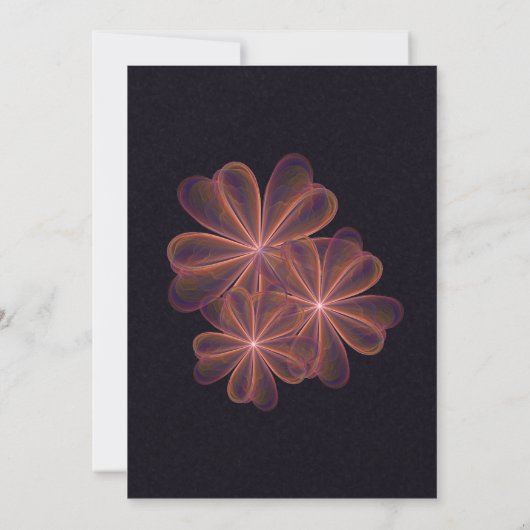 Invitation Épouser de soie de fleurs (Dos)