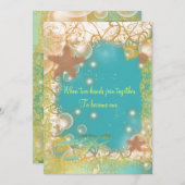 Invitation Épouser de thème de plage exotique (Devant / Derrière)