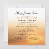 Invitation Épouser de yacht de coucher du soleil nautique (Dos)