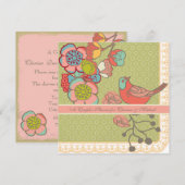 Invitation Épouser l'invitation fantaisie de la douche du (Devant / Derrière)