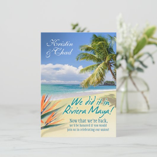 Invitation Épouser VERT FAIT SUR COMMANDE des EAUX (Maya de (Debout devant)