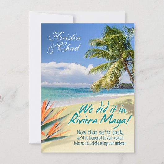 Invitation Épouser VERT FAIT SUR COMMANDE des EAUX (Maya de (Devant)