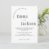 Invitation "Épousez-nous alors que nous disons 'oui': Simple (Debout devant)