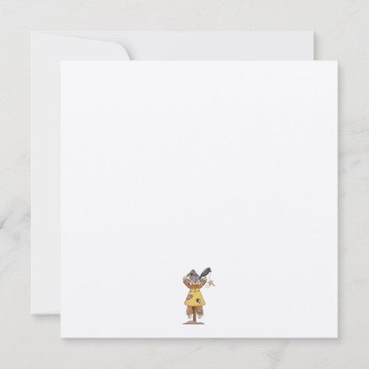 Invitation Épouvantails d'automne (Dos)