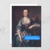 Invitation Épuisé par la façon stupide que tout le monde devi (Devant / Derrière)