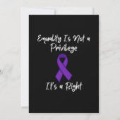 Invitation Equality is not a privilege it’s a right, feminism (Dos)