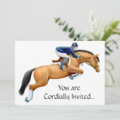 Invitation équestre de cheval de pullover (Debout devant)