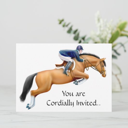 Invitation équestre de cheval de pullover (Debout devant)