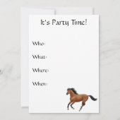 Invitation équestre de cheval de pullover (Dos)