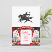 Invitation Équestre indienne - Choisissez la couleur arrière  (Debout devant)