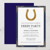 Invitation Equestrian Derby Party Modern Race Horse Invite (Devant / Derrière)