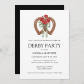 Invitation Equestrian Derby Party Modern Race Horse Invite (Devant / Derrière)