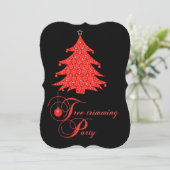 Invitation Équilibrez l'invitation rouge de partie de (Debout devant)