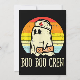 Invitation Équipage Boo Boo Infirmière Halloween Pour Infirmi