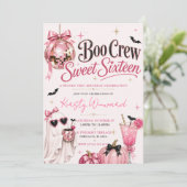 Invitation Équipage Boo Spooky Chic Sweet Seize Ans (Debout devant)