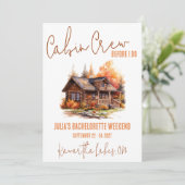 Invitation Équipage cabine avant moi! Week-end Bachelorette P (Debout devant)