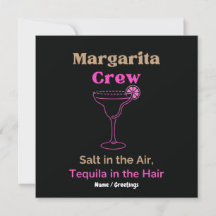 Invitation Équipage Margarita Sel dans l'Air Tequila dans les