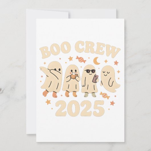 Invitation Équipe Boo 2025 Trending Ghost Squad (Devant)