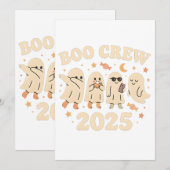 Invitation Équipe Boo 2025 Trending Ghost Squad (Devant / Derrière)