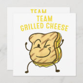 Invitation Équipe cool Fromage Grillé Cadeau Drôle Squad Toas (Devant / Derrière)