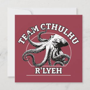 Invitation Équipe Cthulhu R'lyeh Lovecraft
