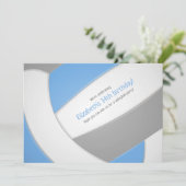 Invitation équipe d'anniversaires de enfants de volley-ball b (Debout devant)