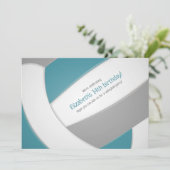 Invitation Équipe d'anniversaires de enfants de volley-ball g (Debout devant)