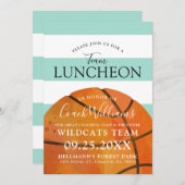 Invitation Équipe de basket-ball Fin de saison Luncheon Sage (Devant / Derrière)