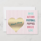 Invitation Équipe de basket-ball finale de la BrigDE CO Pink (Devant)