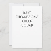 Équipe de Cheer pour le Nom de Bébé Texte Minimali
