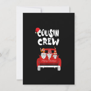 Invitation Équipe de Cousin Père Noël Squad Noël Camion rouge