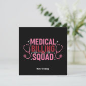 Invitation Équipe de facturation médicale drôle Cadeau de spé (Debout devant)