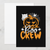Invitation Équipe de fantômes d'Halloween Anniversaire (Devant / Derrière)