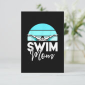 Invitation Équipe de natation maman Mor école natation Rencon (Debout devant)