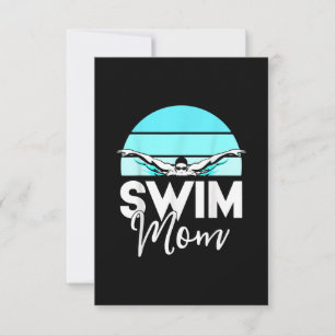 Invitation Équipe de natation Maman Mor School Swimming Meurt