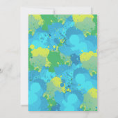 Invitation Équipe de Paintball en plein air cool (Dos)