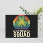 Invitation Équipe de Shenanigans Saint-Patrick Groupe  (Debout devant)