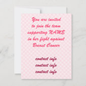 Invitation Équipe de soutien au cancer du sein (Dos)