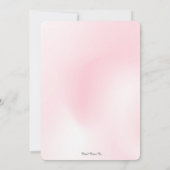 Invitation Équipe de soutien au cancer du sein Ruban rose Per (Dos)