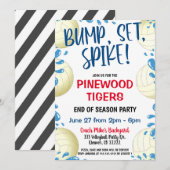 INVITATION ÉQUIPE DE VOLLEY-BALL (Devant / Derrière)